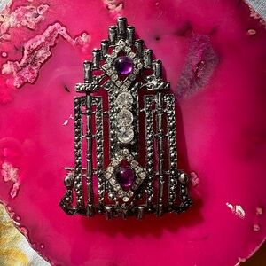 Vintage rhinestone brooch